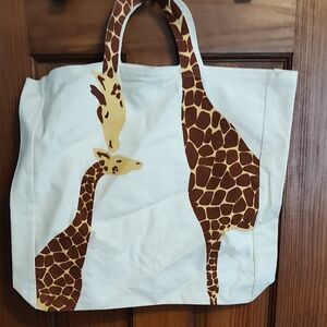 Giraffe Print Tote Bag